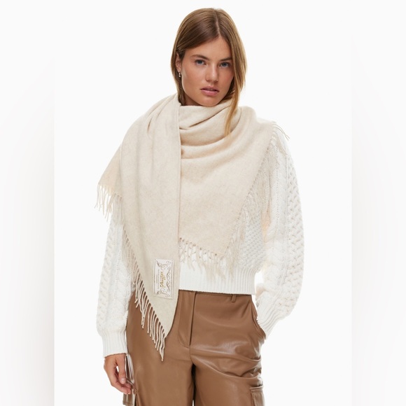 NWOTS Aritzia Wilfred Wool Triangle Scarf - Picture 13 of 13